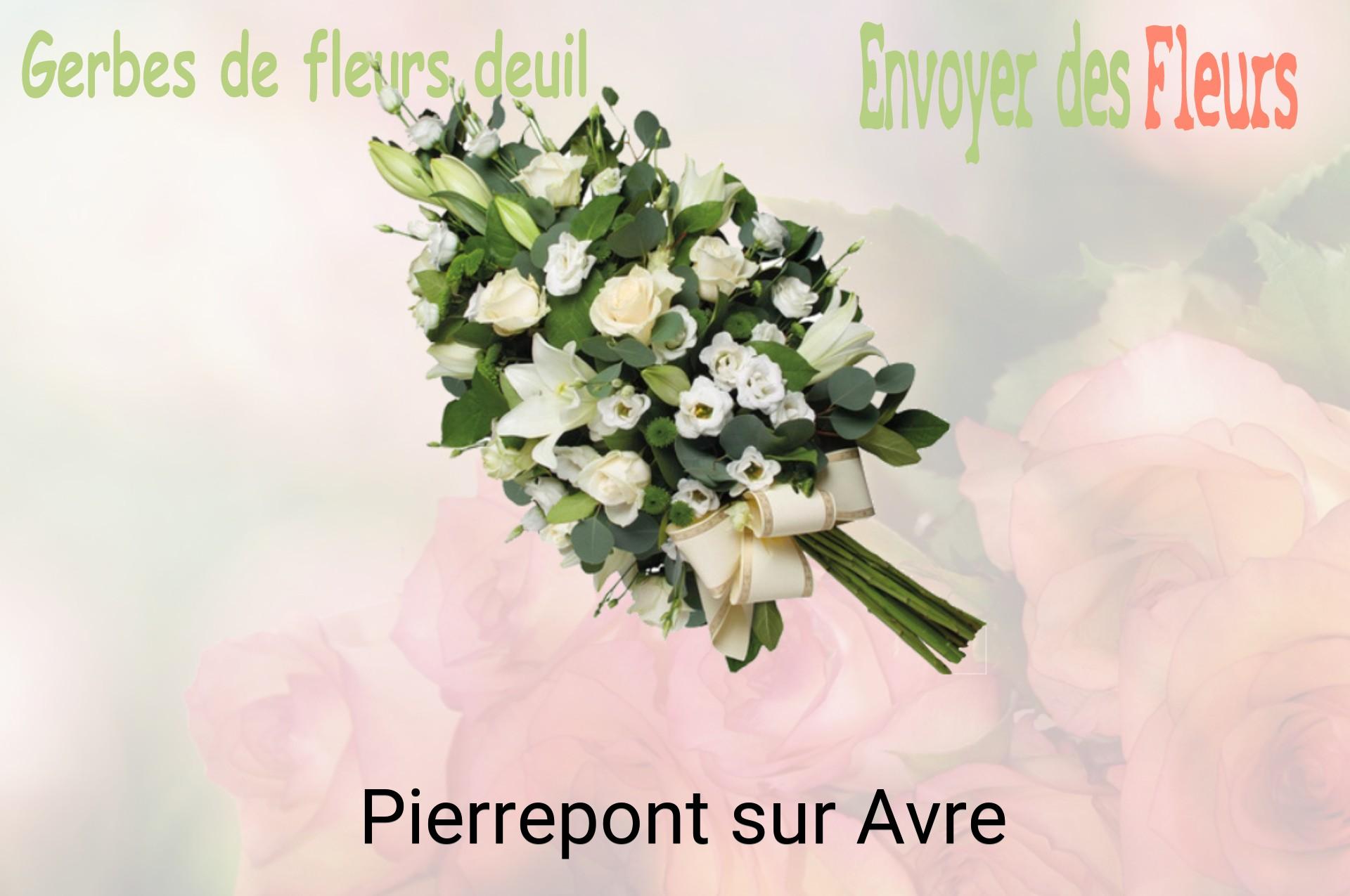 Gerbe de fleurs de deuil livrée à Pierrepont-sur-Avre